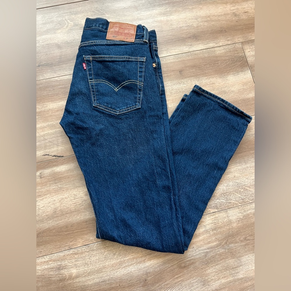 Levi's Men's Dark Blue Straight Jeans